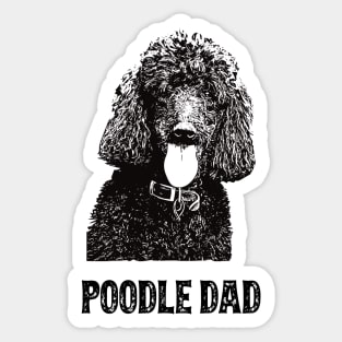 Poodle Dad Standard Poodle Sticker